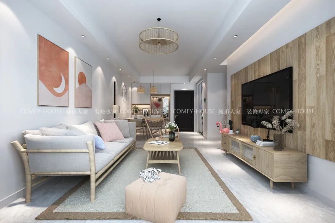 125㎡北欧风家居设计丨城市人家-4