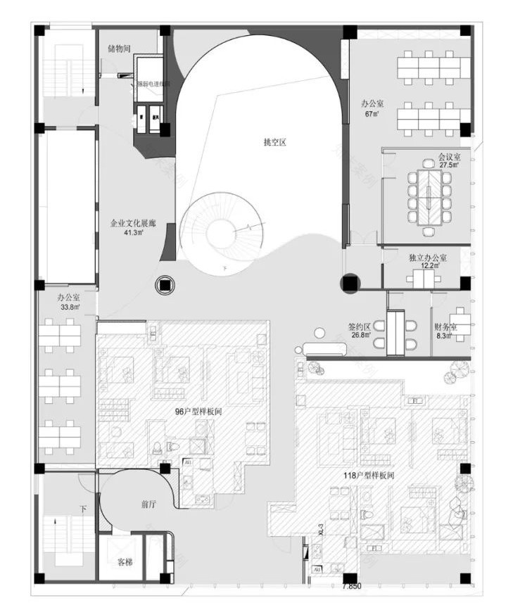 武汉城建悦享湖璟项目营销中心丨中国武汉丨华建新时代-91