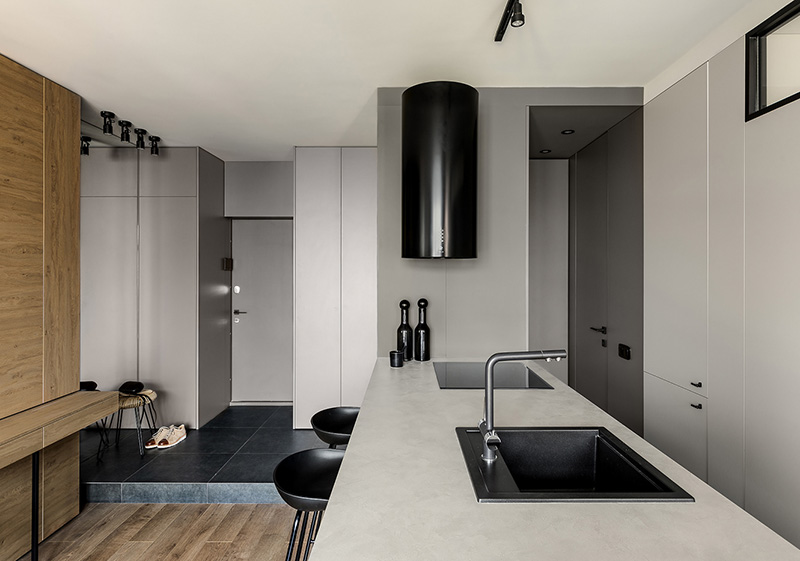 乌克兰基辅 43 平米紧凑型时尚公寓设计-11