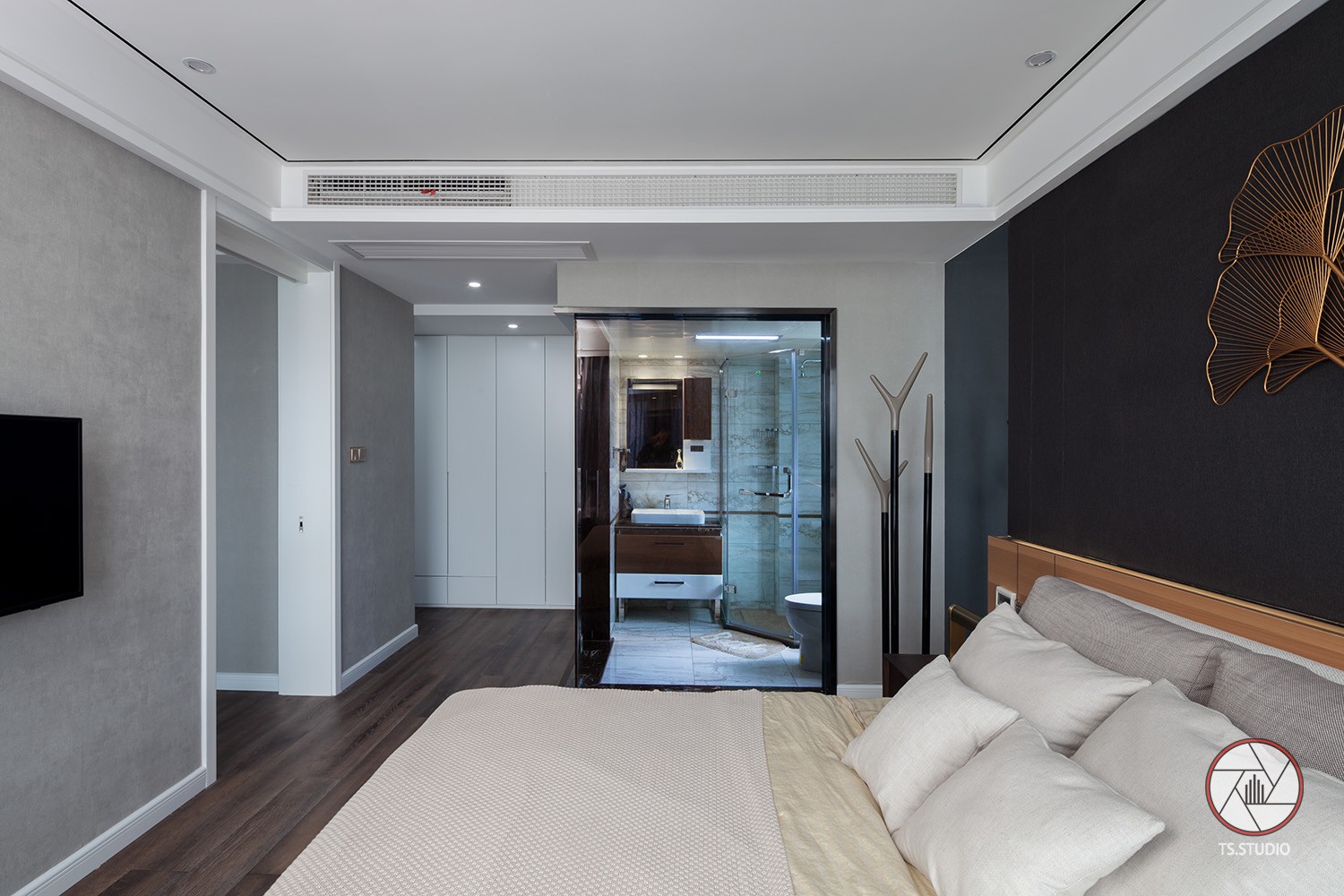 浙江现代轻奢住宅  嘉兴米卡装饰-14