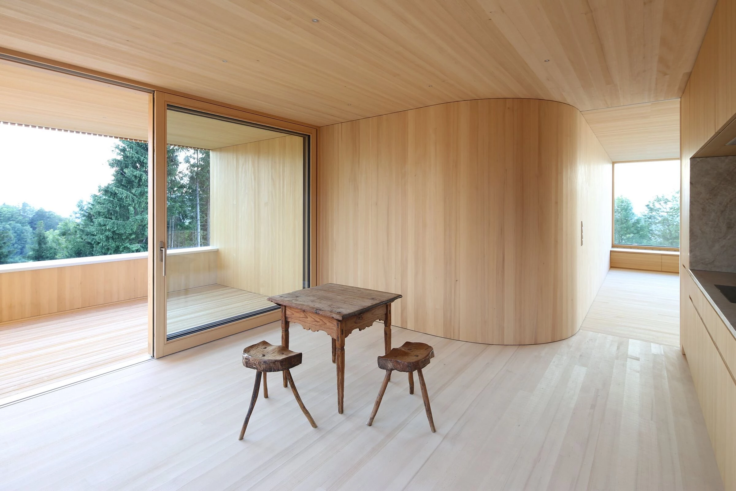 奥地利 Y-House | 混凝土基底与木结构融合的开放式空间设计-6