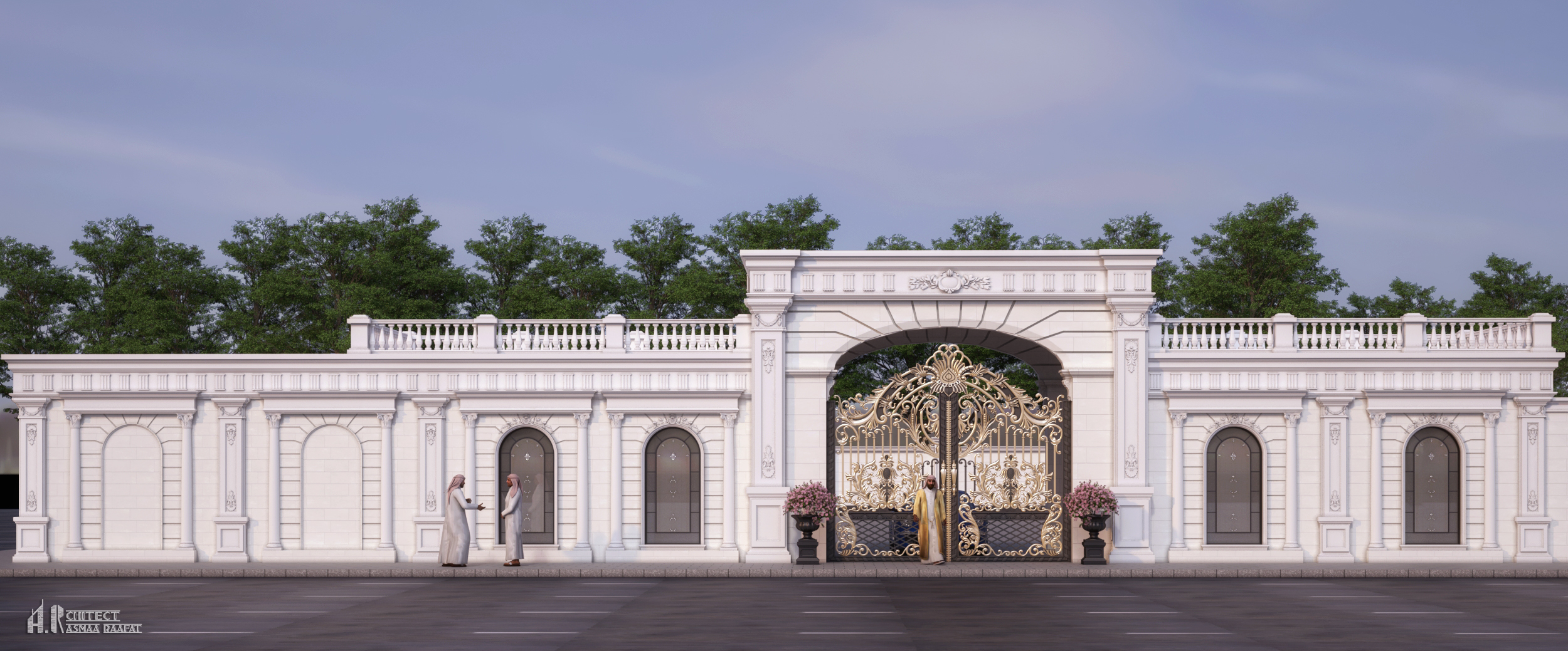 Fence design in Qatar, classic style-3