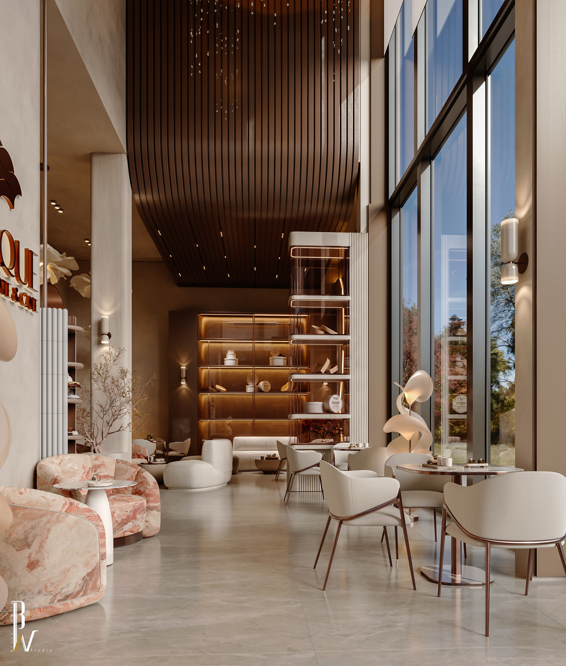 露芮巧克力咖啡馆丨沙特阿拉伯丨Black N White studio-14