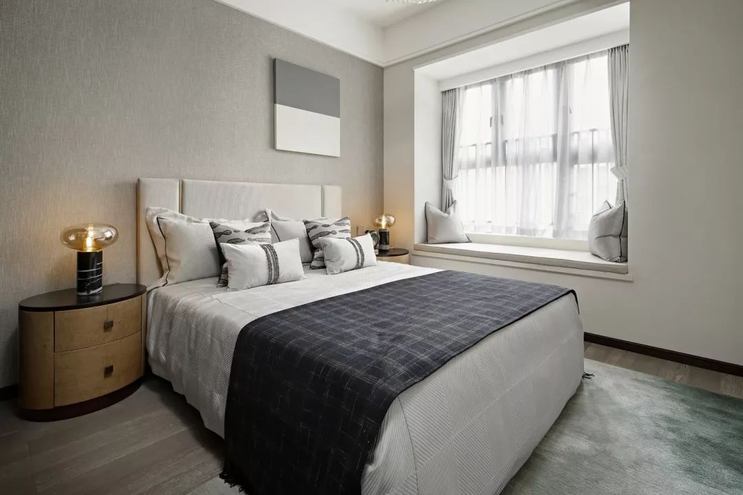 华墨国际设计 | 广州万达城 120㎡样板房,绿色春风拂心弦-35