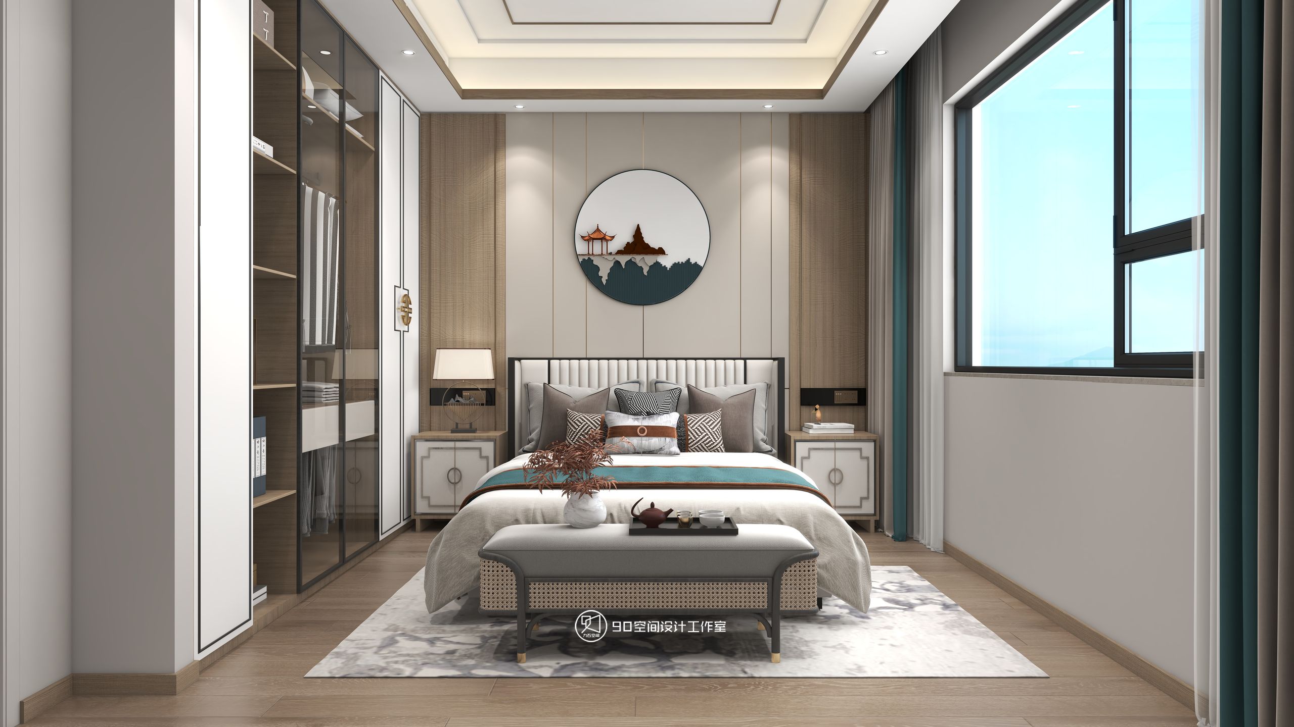 西楼别序新中式风格丨90 空间设计-34