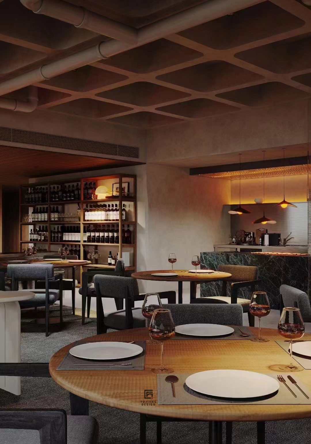 工装餐饮空间设计案例｜让就餐充满仪式感-9