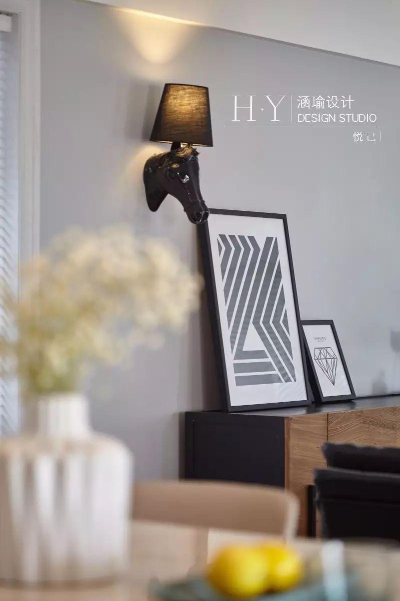 深圳涵瑜设计新作 | 悦己,北欧时尚的幸福家园-49