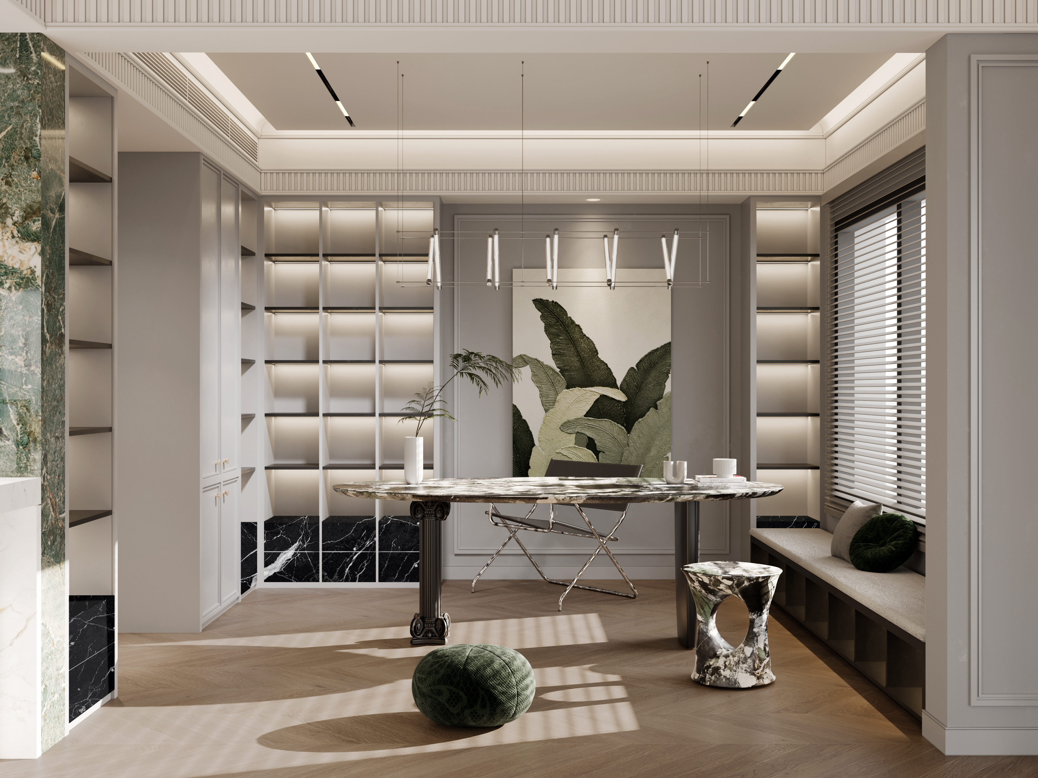 【微视设计&设计管家】长沙印长江360上叠别墅法式轻奢-0