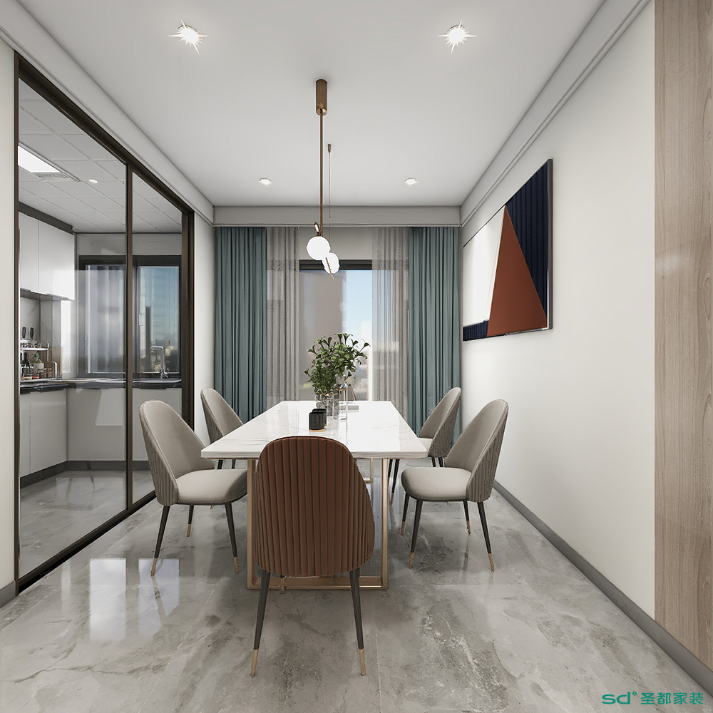 现代简约家居设计,温馨大气的友邦一号院丨中国上饶丨圣都家居装饰有限公司-10