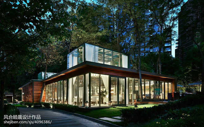 北京丽都花园罗兰湖餐厅丨中国北京丨风合睦晨设计-24