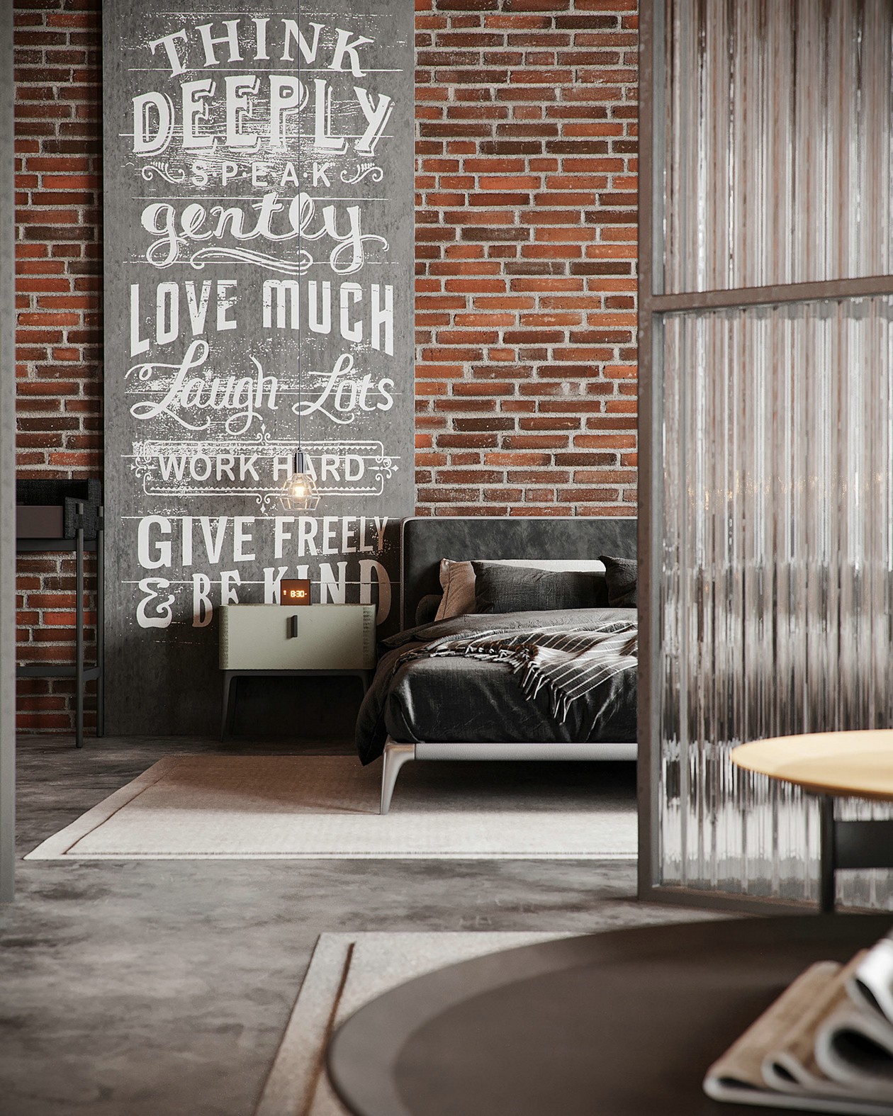 工业风小空间公寓设计-7