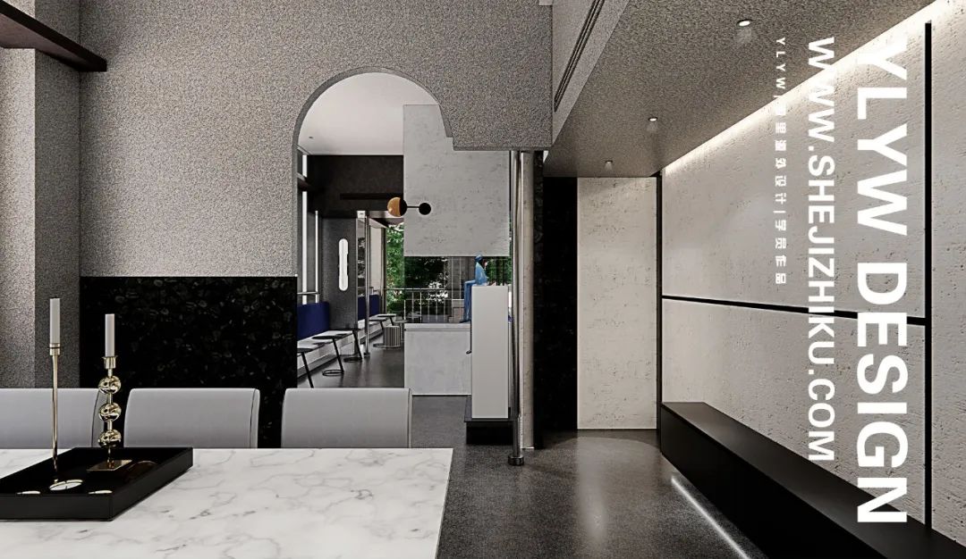 康定斯基灵感几何咖啡厅丨源里源外设计-17