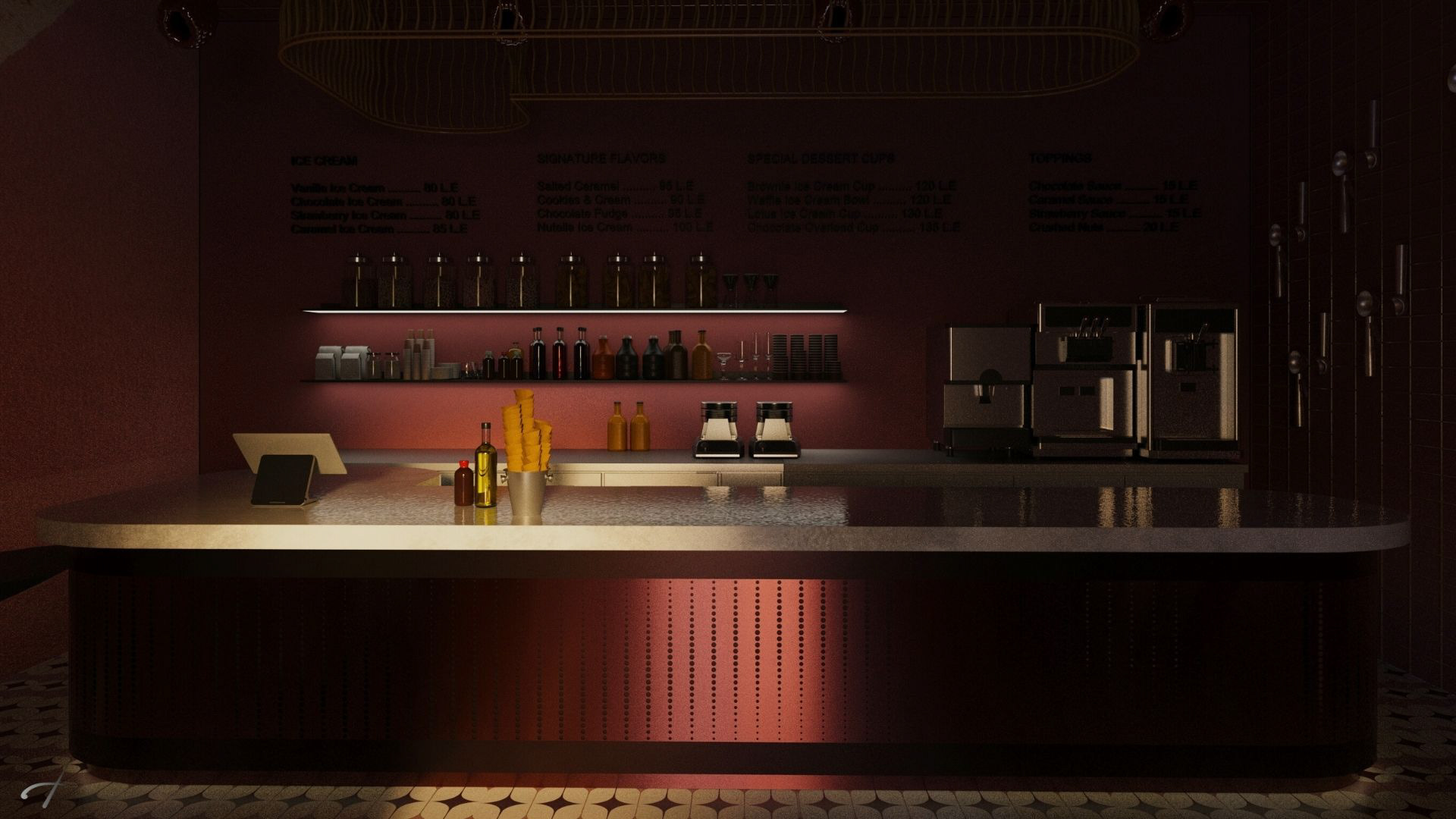 Ice Cream Shop Interior Design-7