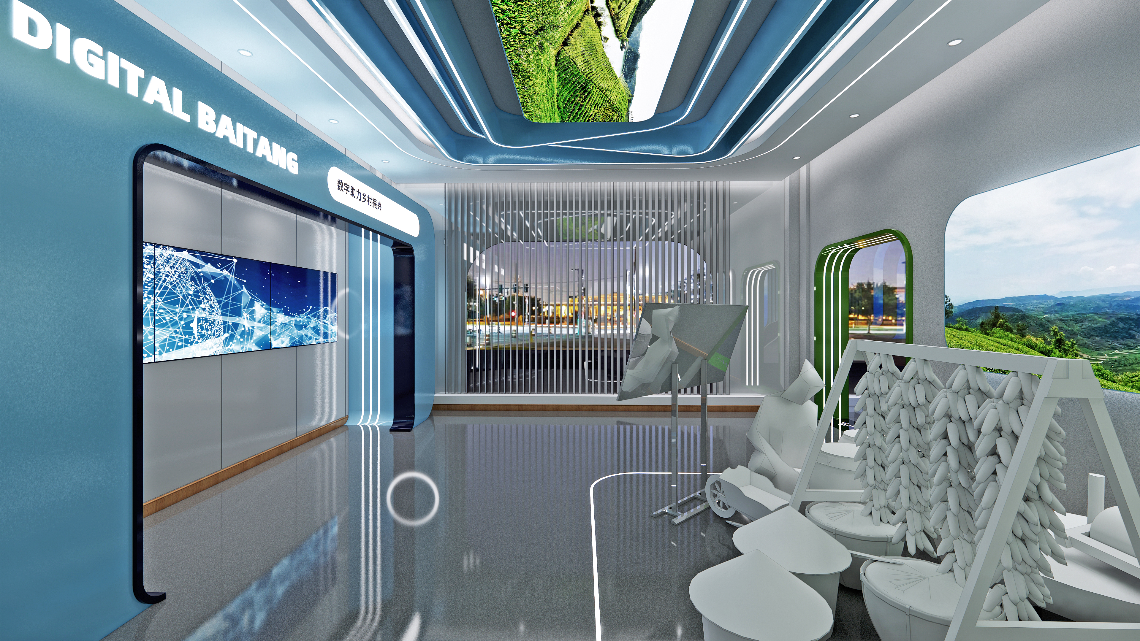 博罗县某镇乡村振兴数字展厅-8