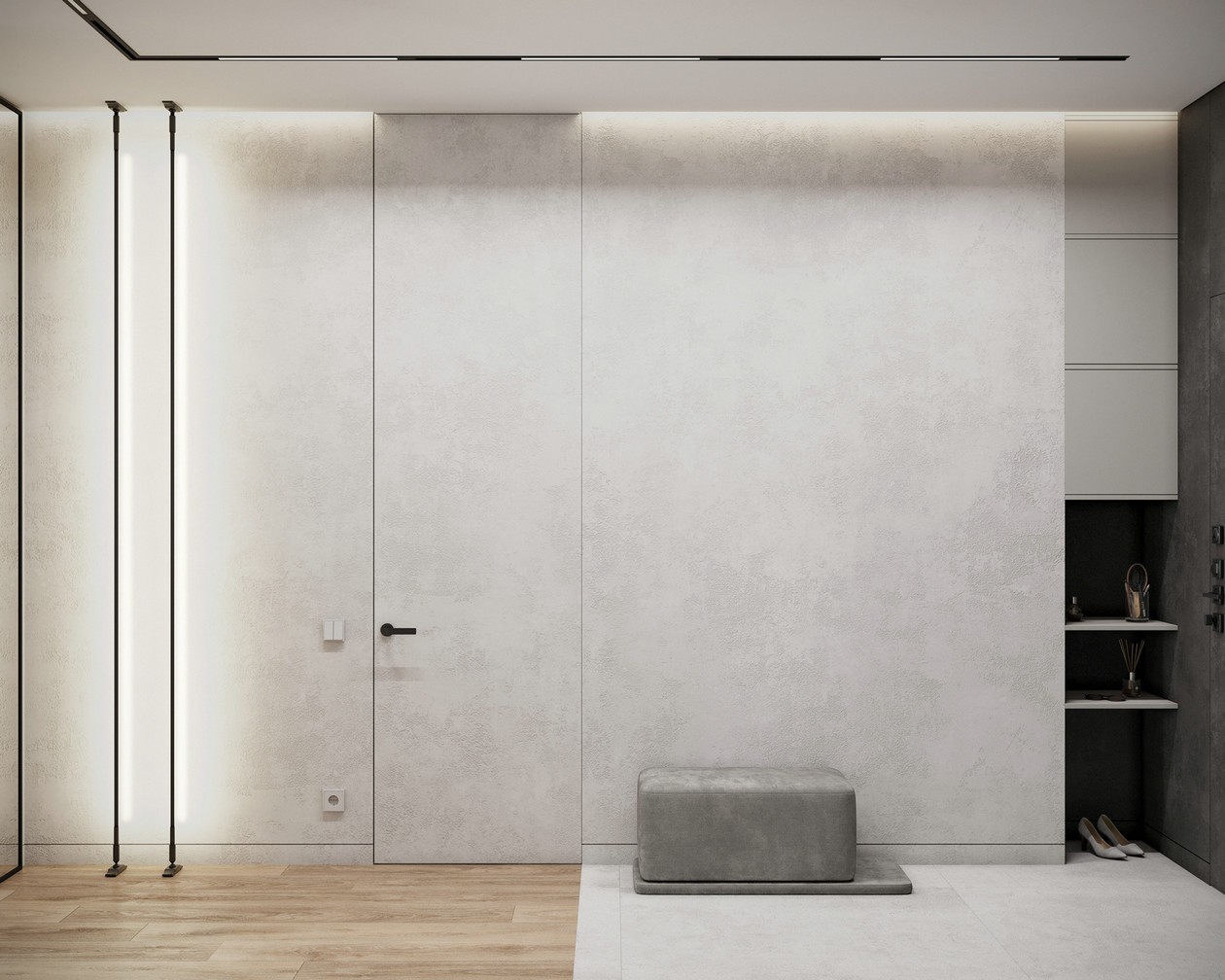 灰色系公寓设计-0