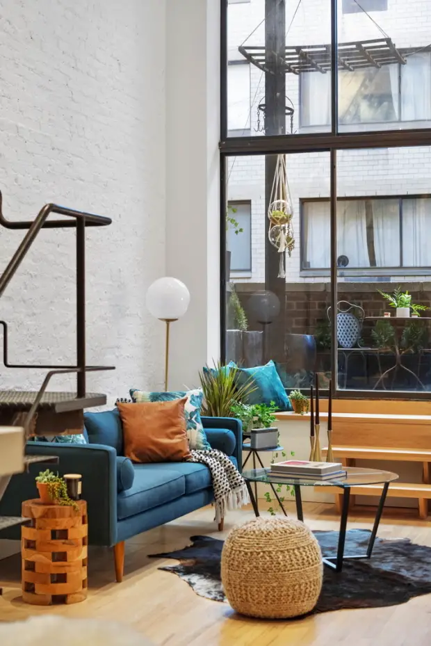 纽约格林威治村历史建筑中的温馨复式阁楼-2