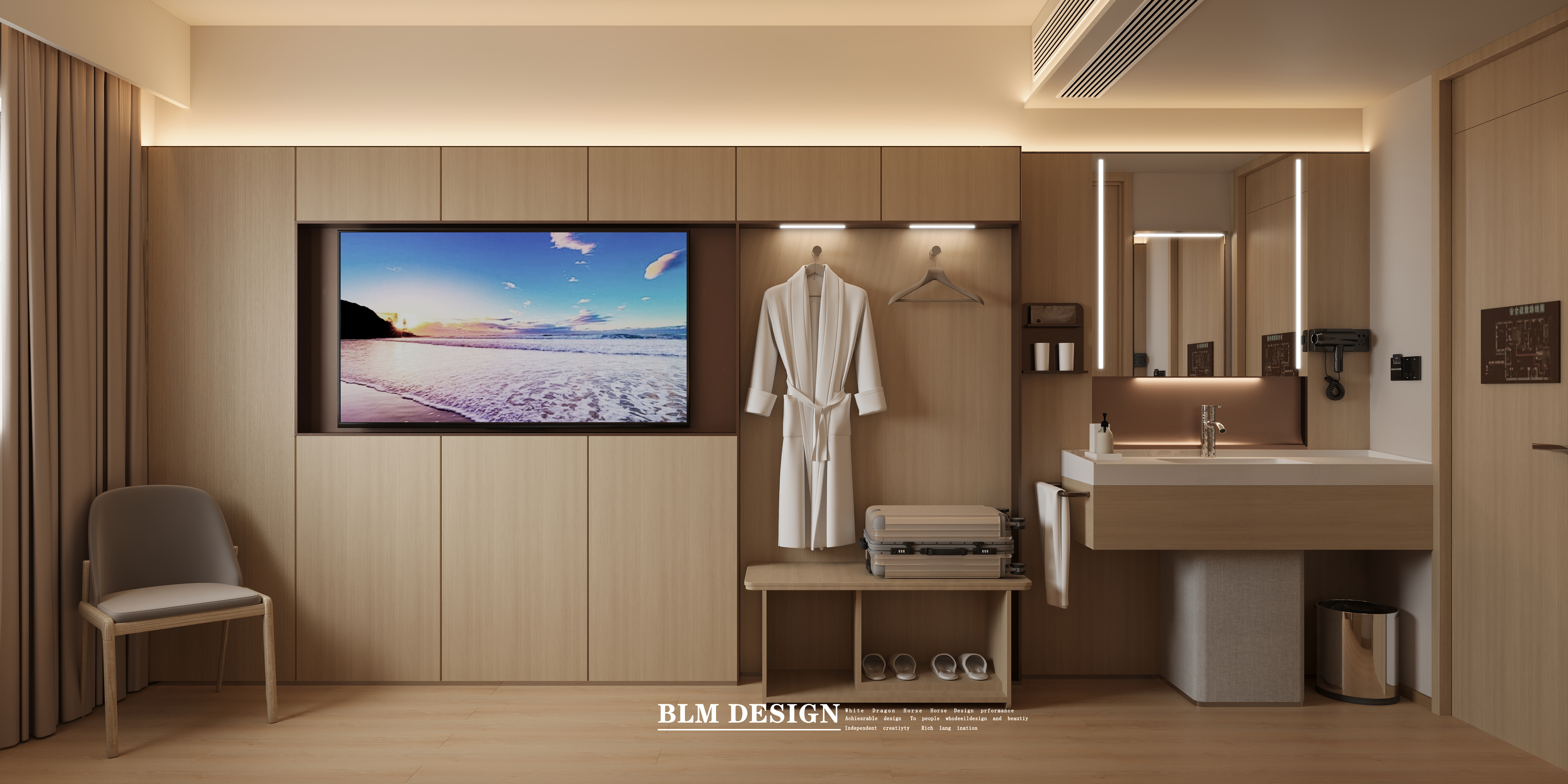 酒店  白龙马效果图设计制作-9