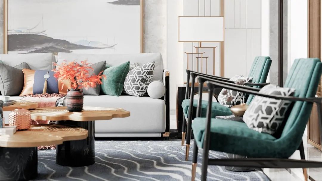 新中式风格丰泰华园别墅设计，诠释东方意境之美-62