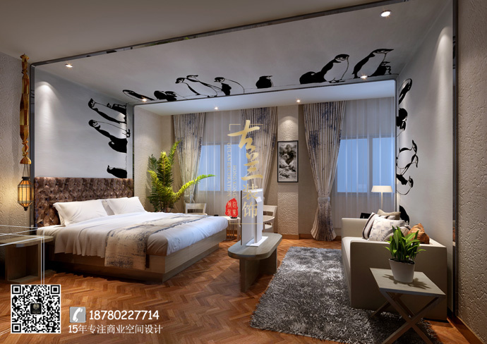 华阳悦活酒店 成都双流商务酒店装修公司案例-7