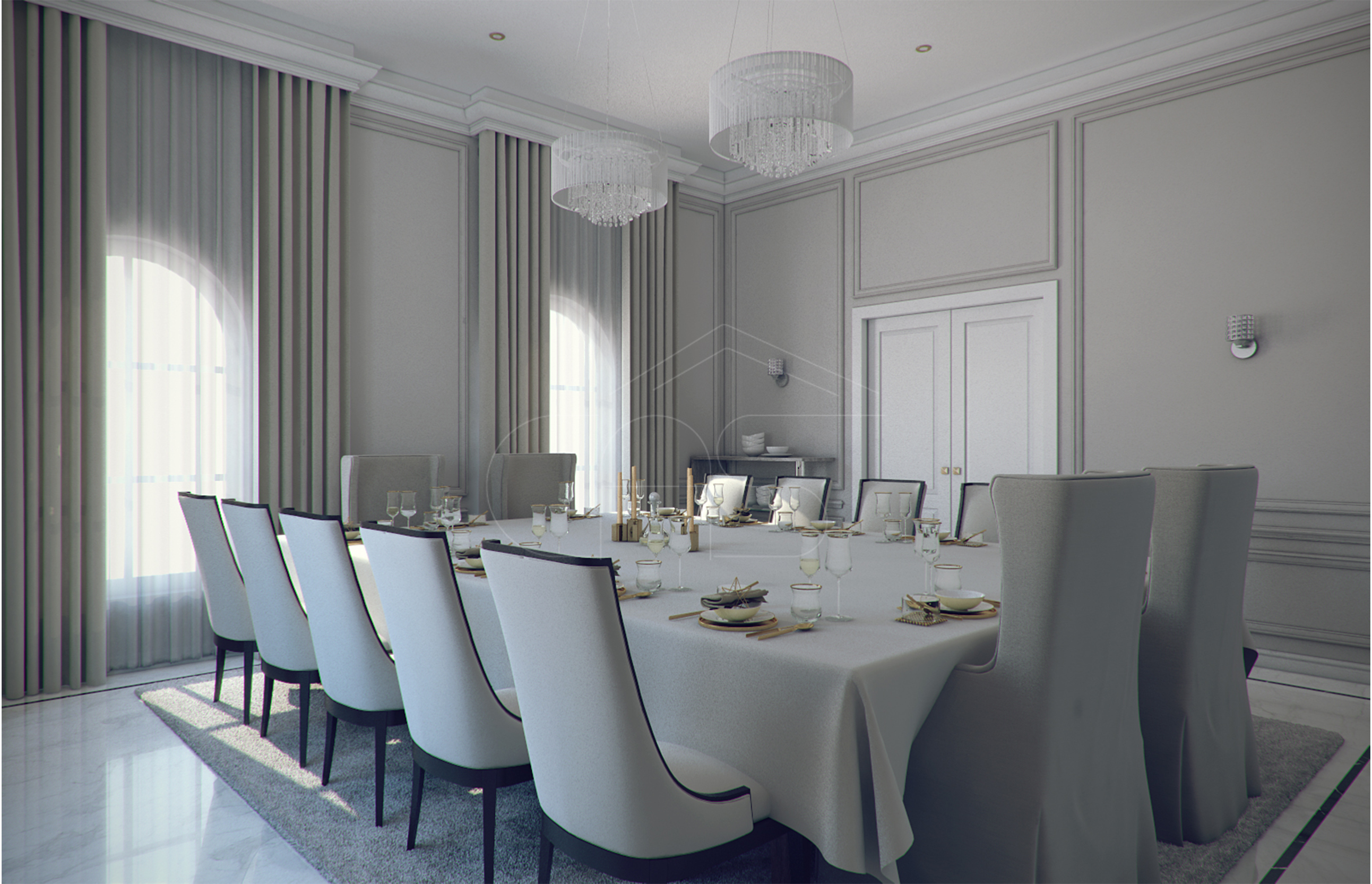 modern classic villa interior design-0