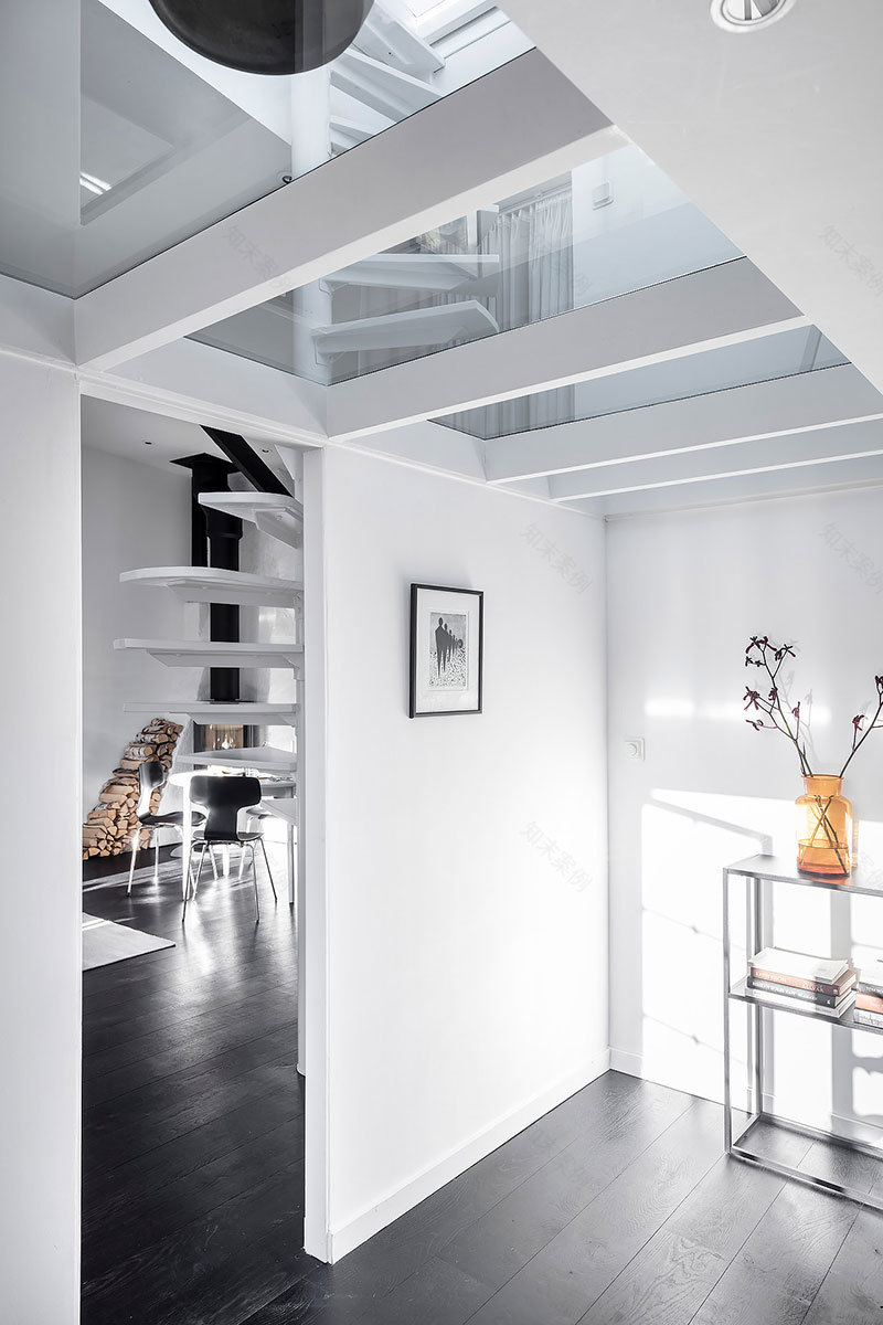 斯德哥尔摩屋顶公寓——黑白浪漫空间-15
