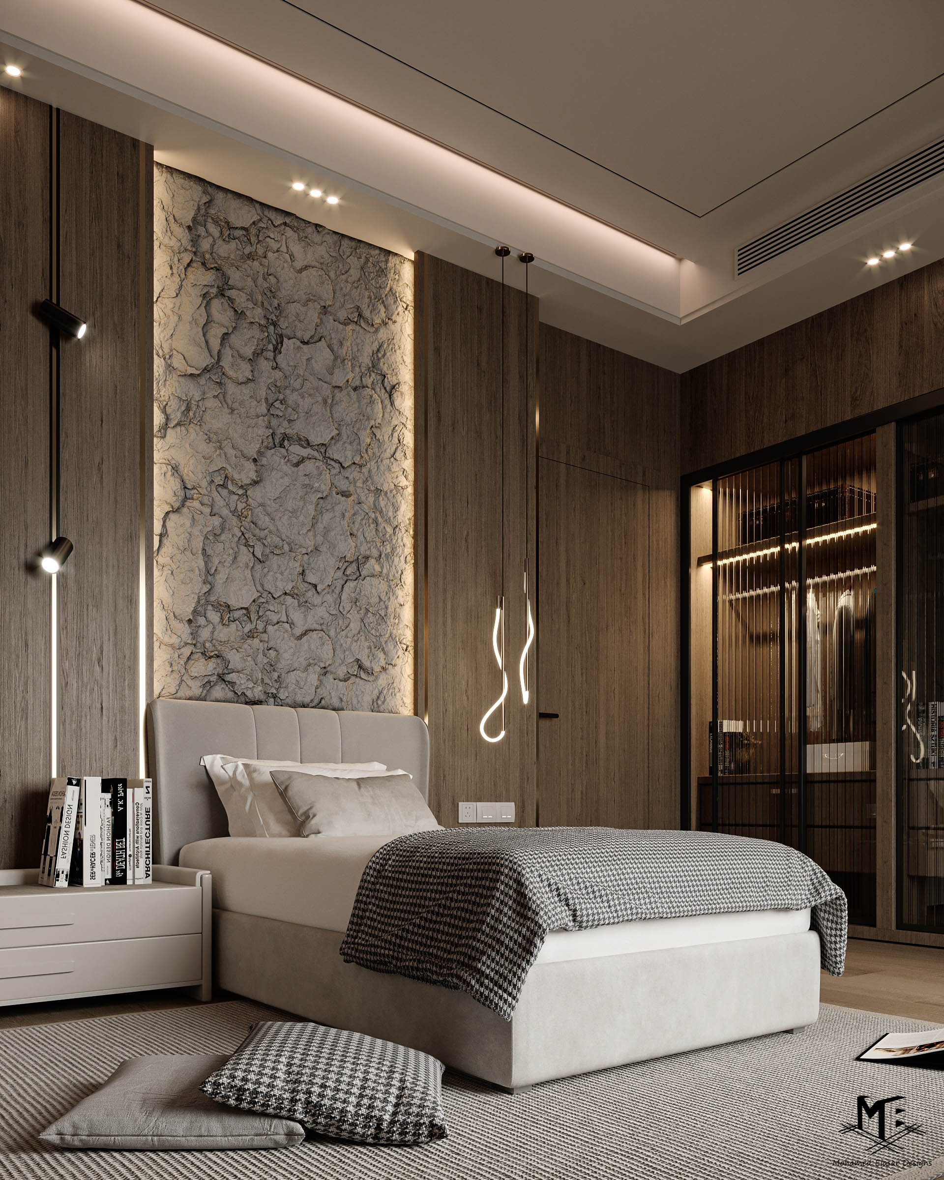 男孩双人卧室丨沙特阿拉伯丨Mohamed Elasar-7