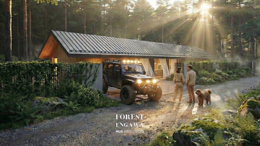 森林缘廊(注:Engawa是日语外来词,常见指房屋与庭院间的走廊,这里FOREST ENGAWA推测是指森林边缘类似廊状的区域,具体含义可能需结合更多语境判断 ) 丨波兰弗罗茨瓦夫丨MUS ARCHITECTS-8