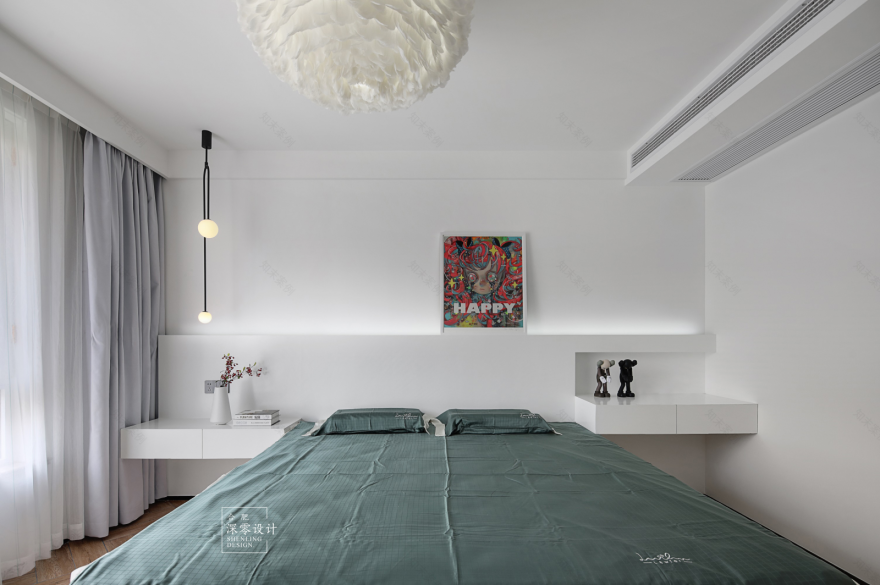 140㎡三室两厅,至精至简、空间感爆棚 深零设计-31