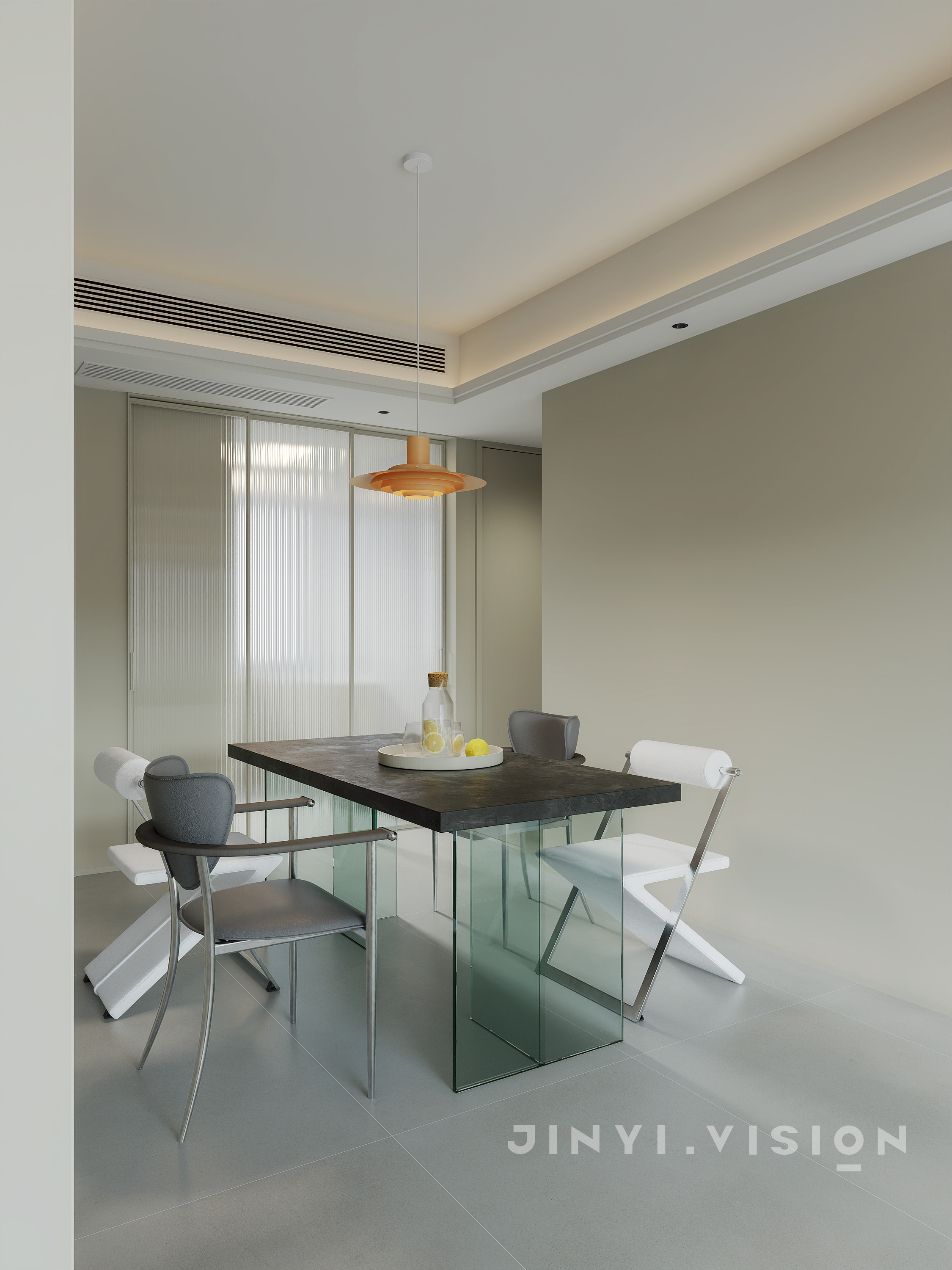 浅调奶油现代风，把松弛感搬进家里-6