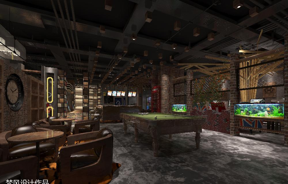 八宝街麦斯网咖——现代休闲娱乐空间设计-8