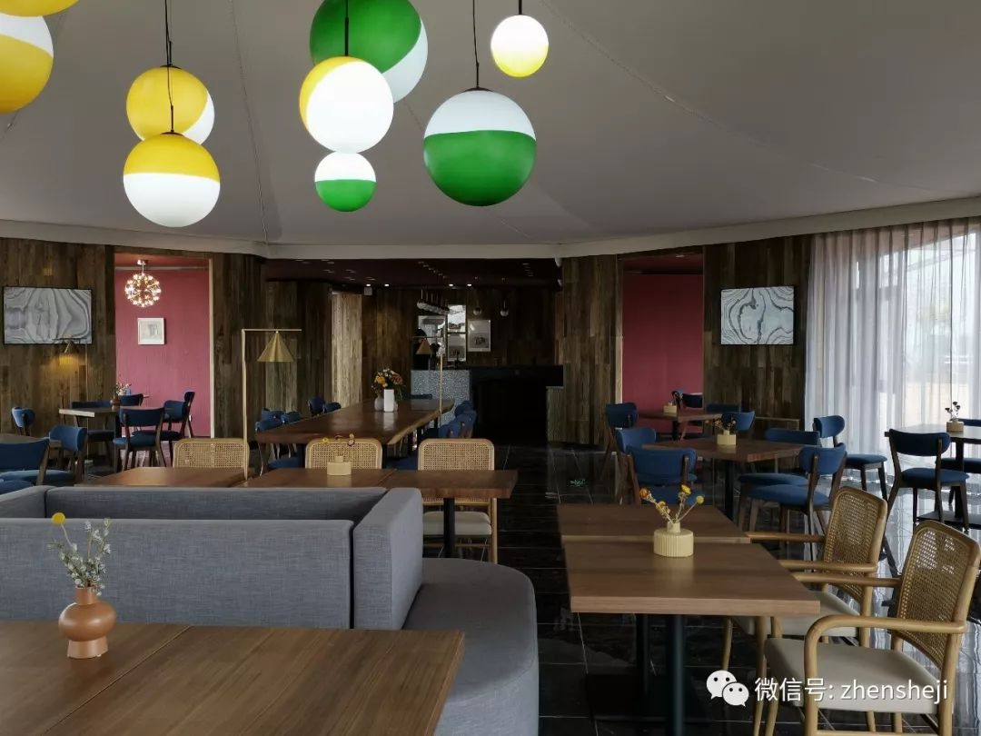 莫兰迪色草原深处的“奥伦达部落五色天路小镇”餐厅-65