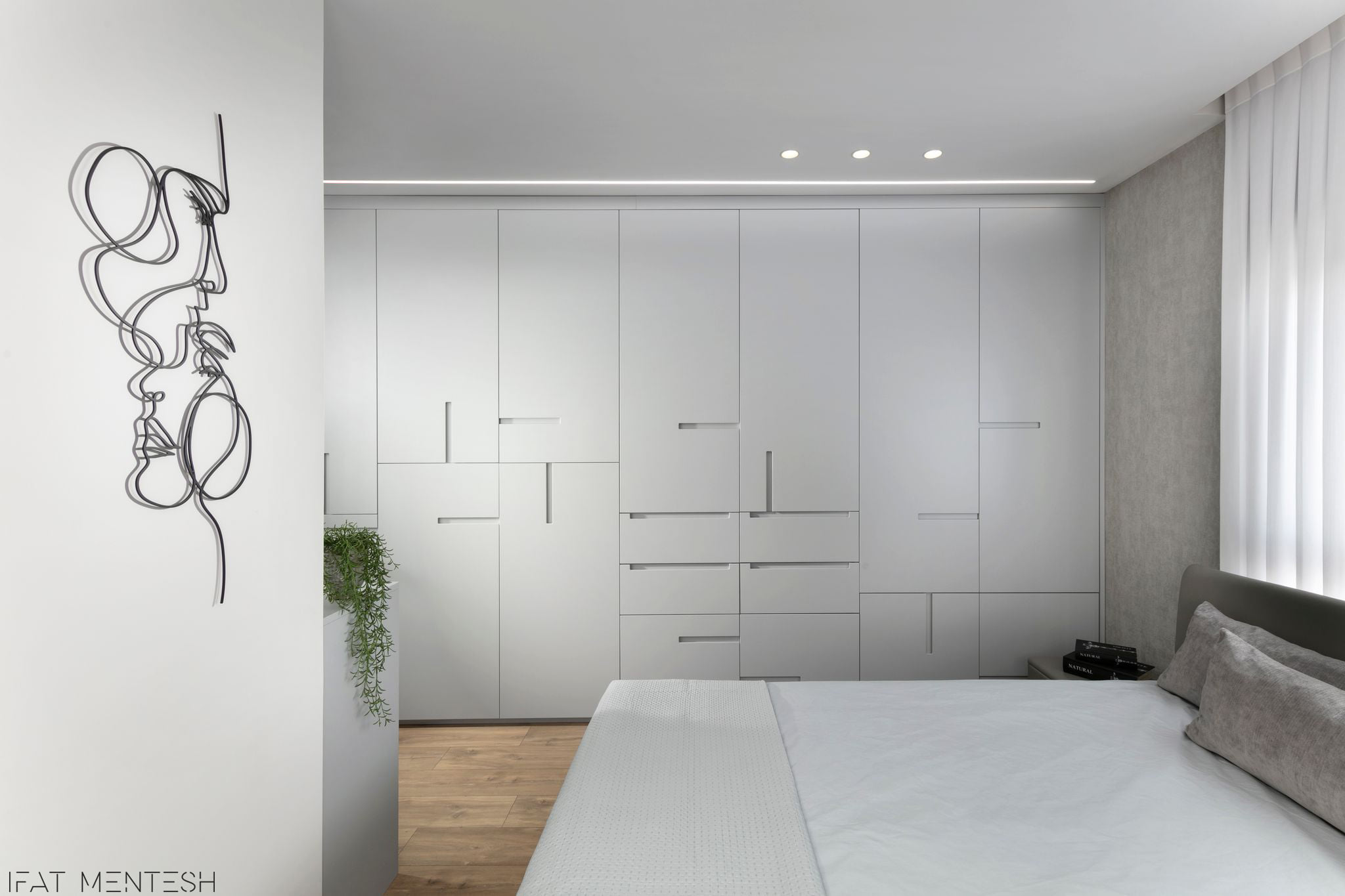 140 平米公寓，水泥板客厅展现几何之美-9