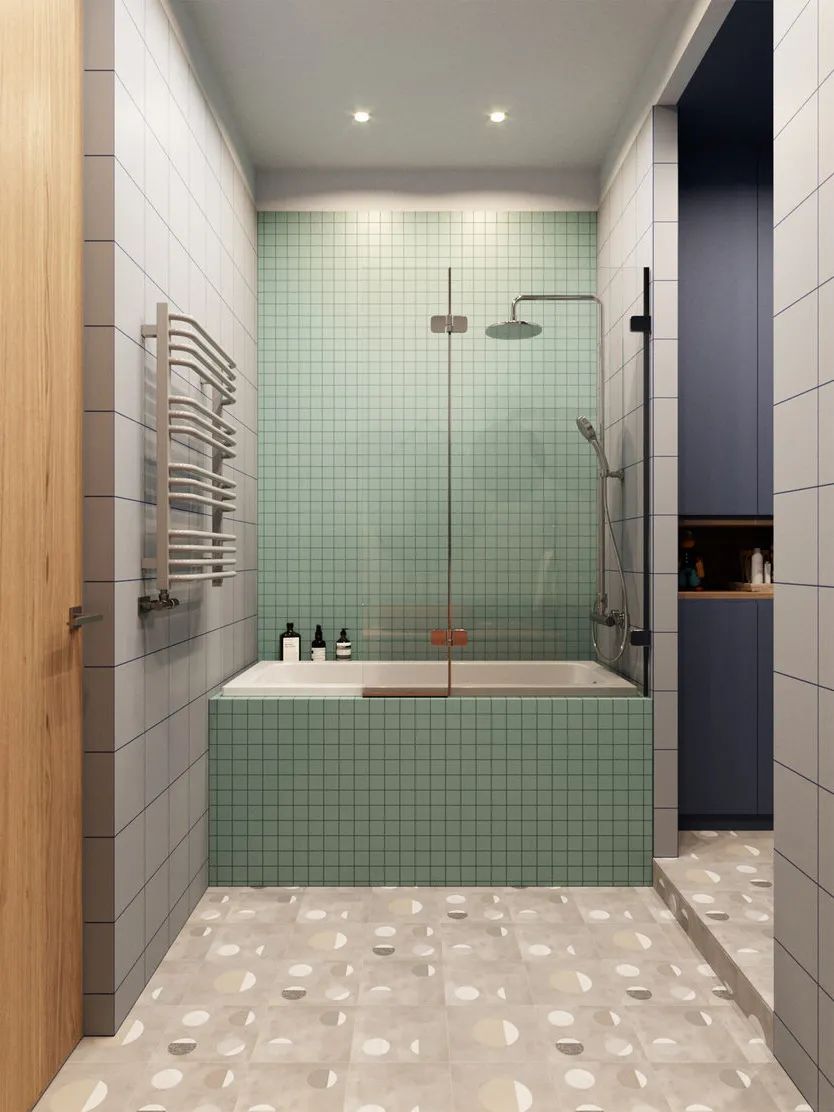 莫斯科 106㎡现代简约家居,融入苏联构成主义风格-145