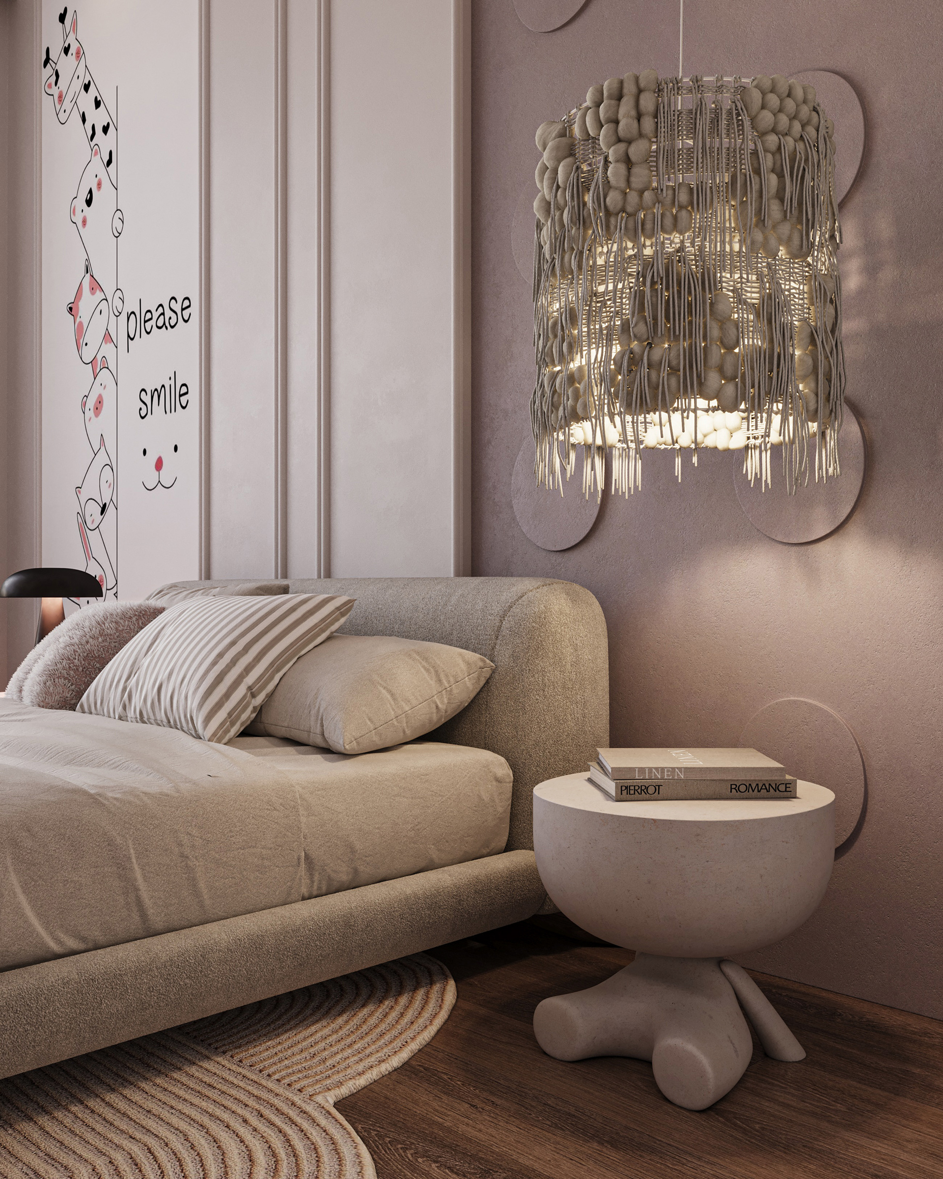 P A S T E L 女孩卧室设计丨巴林丨Huda Elturky-10