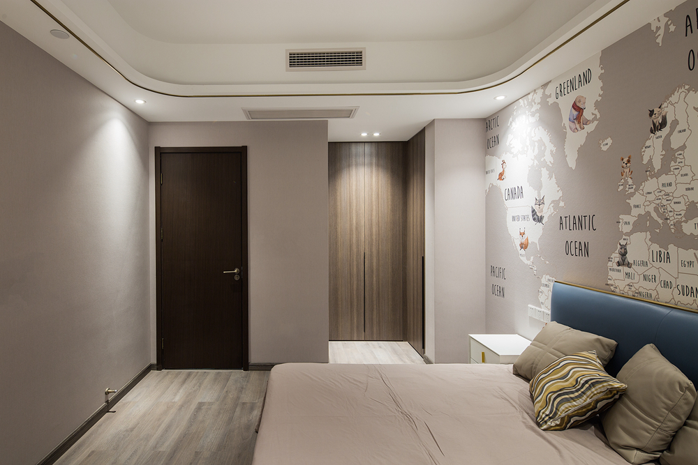 重庆融景城馨苑现代轻奢江景房设计案例丨中国重庆丨重庆俏业家装饰-50