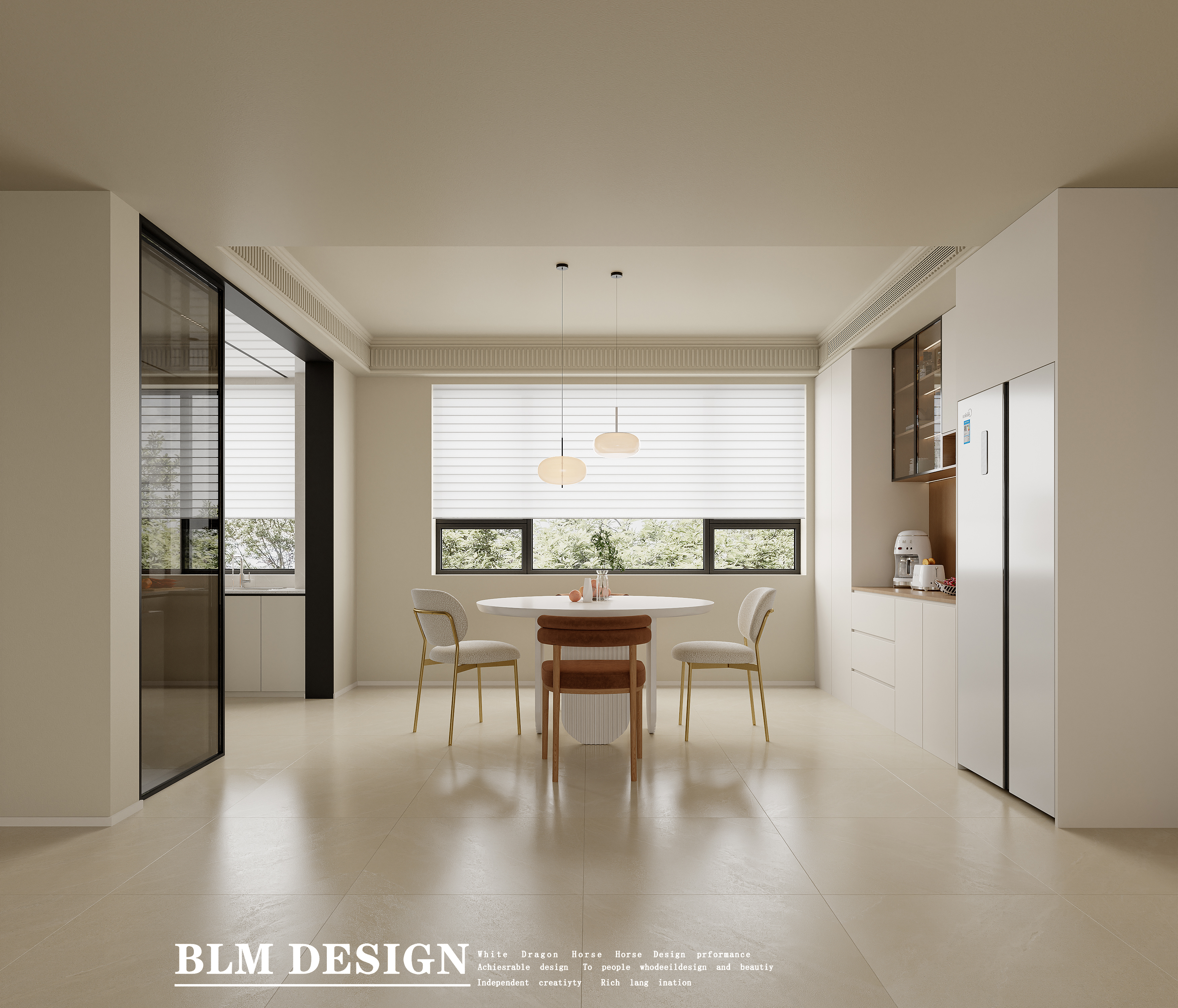 奶油风家装效果展示-2