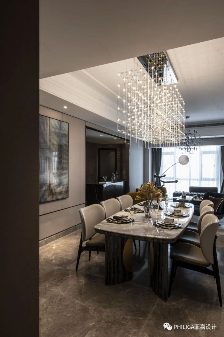 天津招商津湾天玺 296㎡样板间 | 复古摩登,重新定义生活格调-20