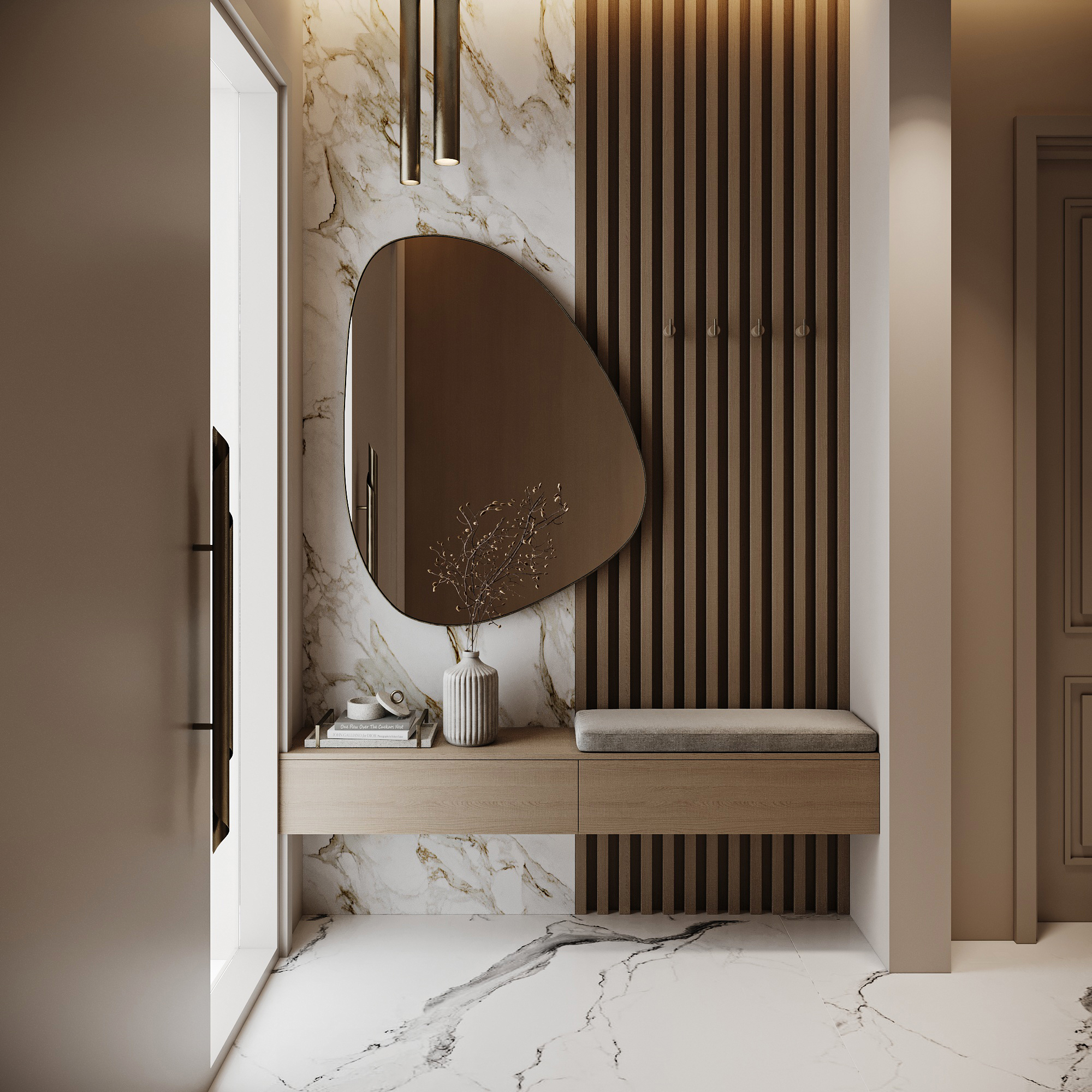 Entrance 住宅设计丨阿联酋迪拜丨Marwa Salah-7