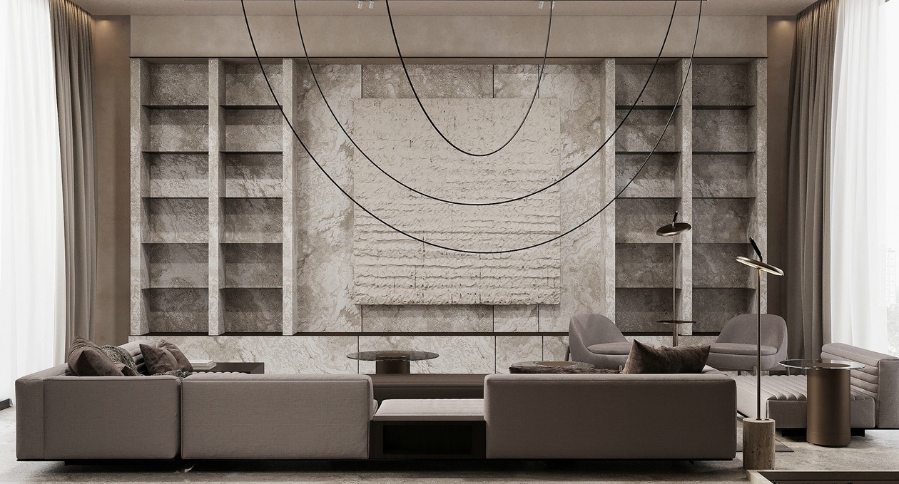 灰色系别墅设计 高级精致范儿！-2