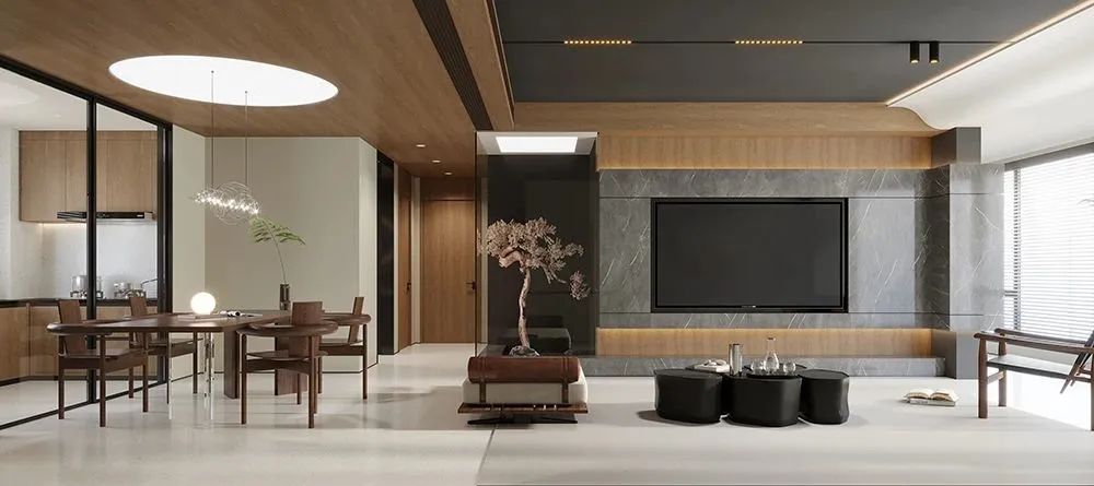 中森家园 145㎡现代简约风设计丨峰上名宅装饰设计-6