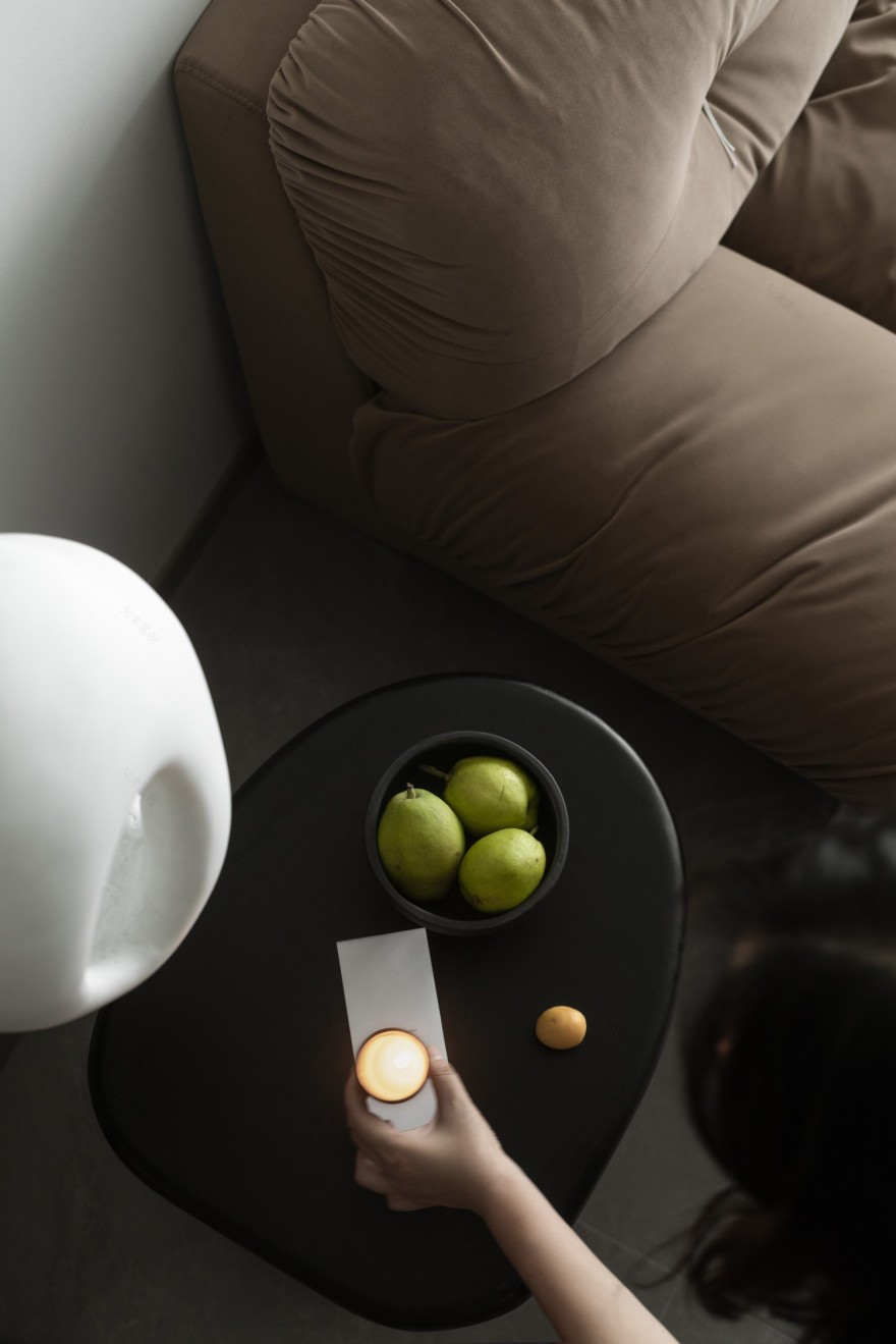 暖色现代风小户型装修案例丨中国重庆丨琢信装饰-5