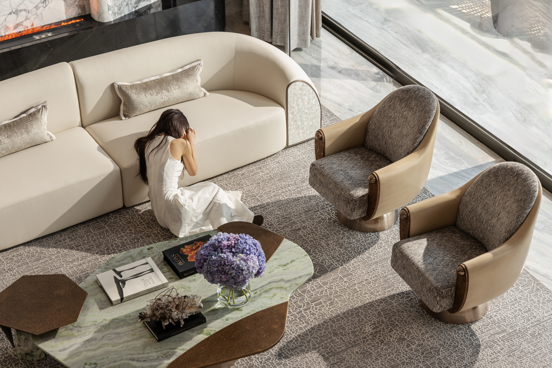 奥迅X新作｜流动艺术馆一826㎡顶层复式豪宅设计-46