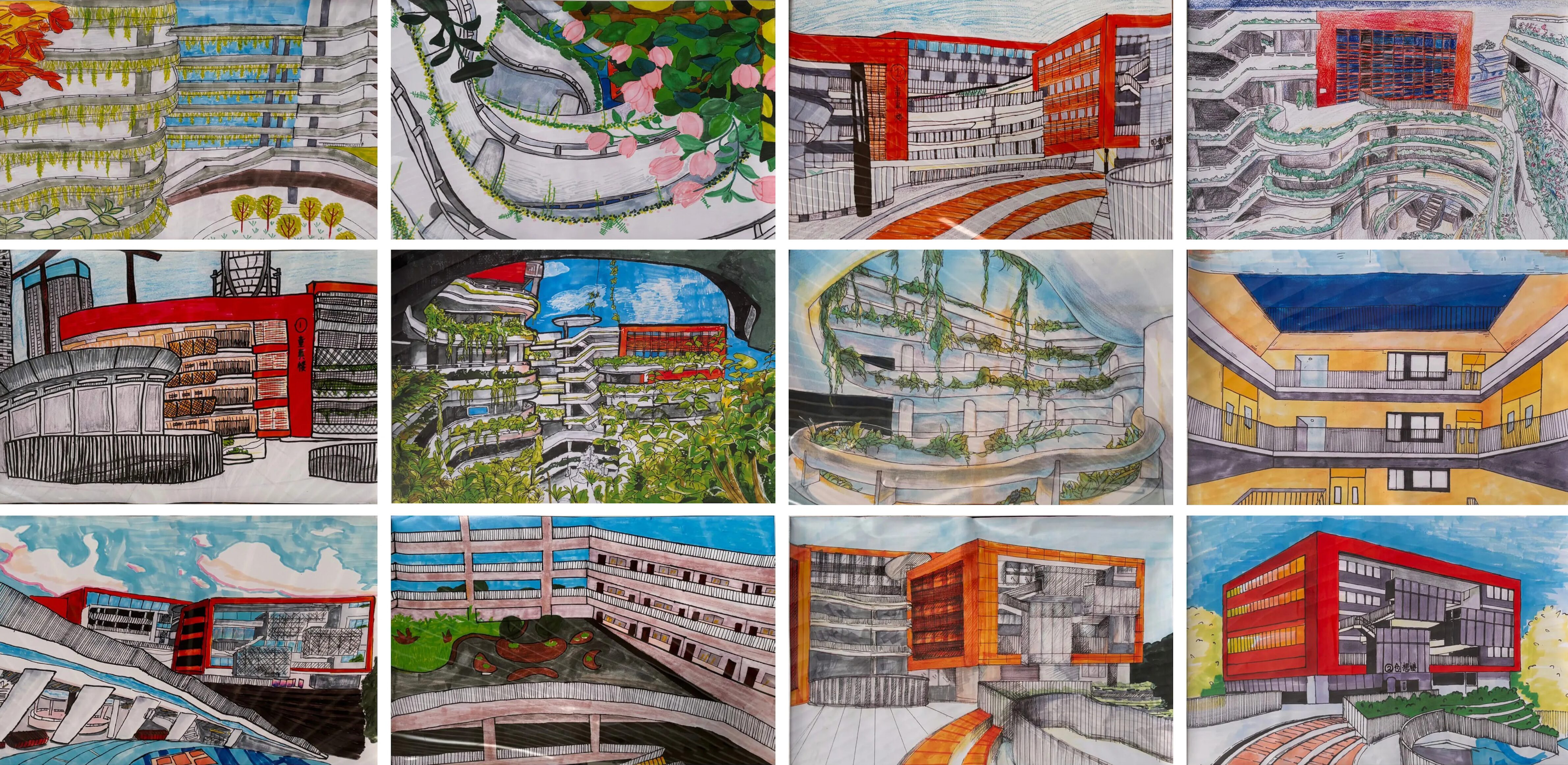 红岭教育集团 华富实验学校丨中国深圳丨大小景观,深圳市建筑设计研究总院有限公司,广州天泓-213