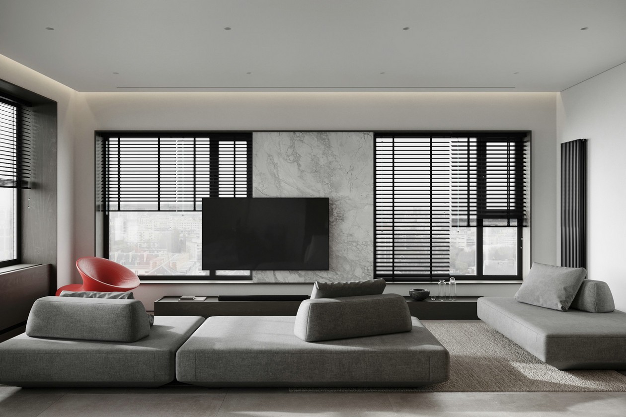 124㎡灰色系住宅设计-1