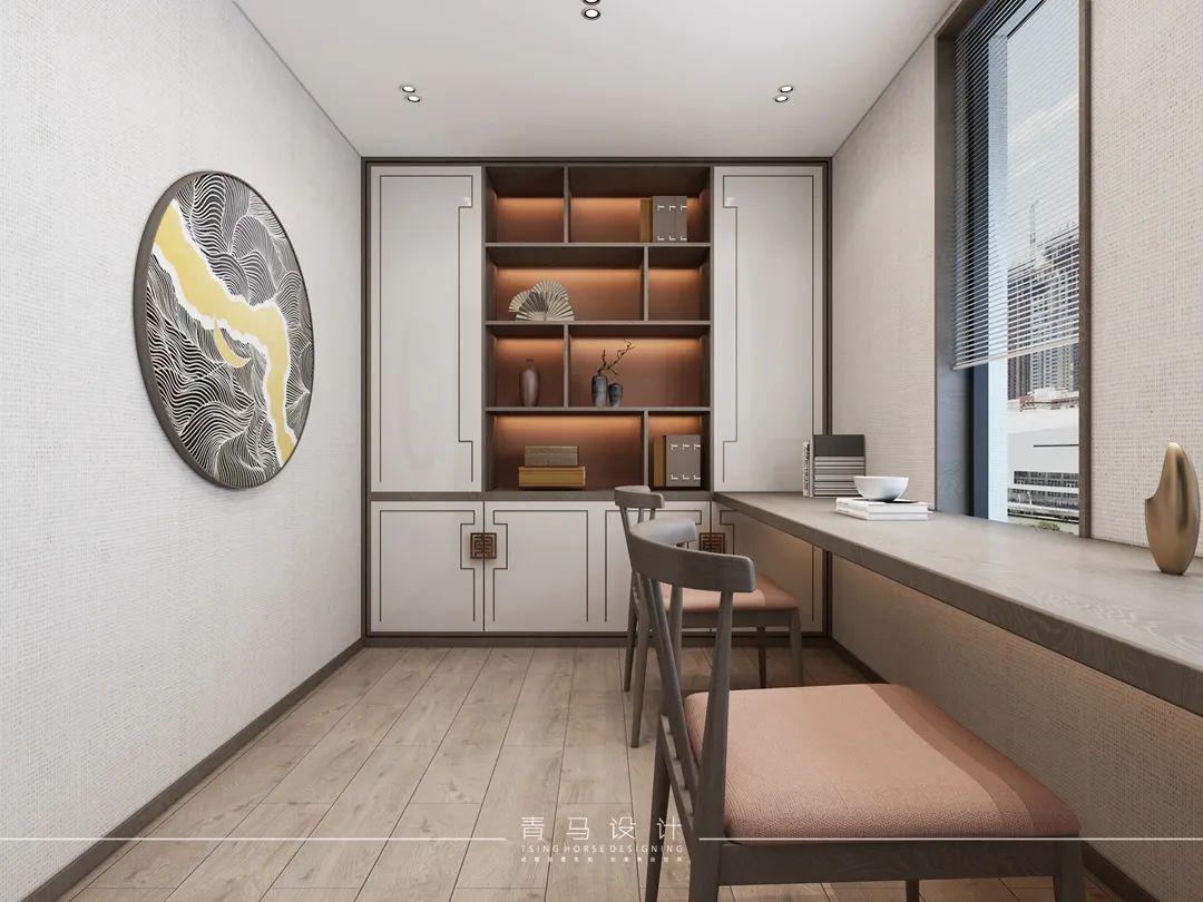 现代中式叠拼别墅设计丨青马别墅空间设计-94
