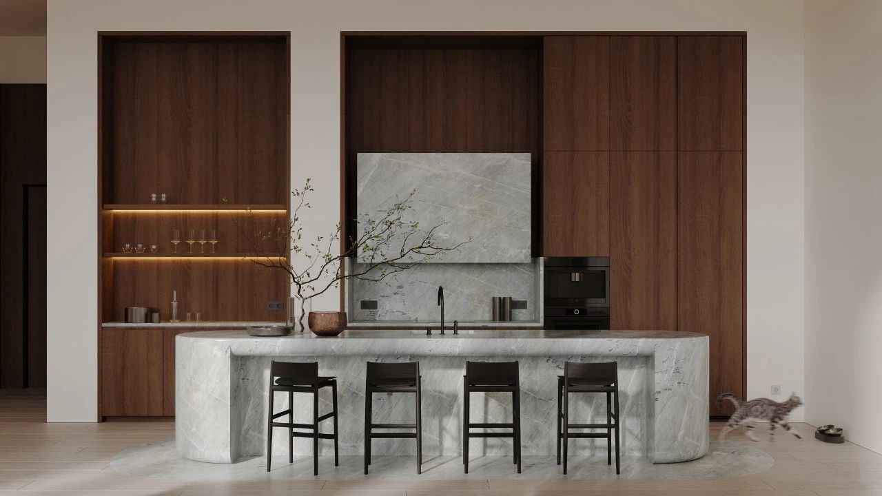 208㎡顶层大平层室内空间设计丨Babayants-13