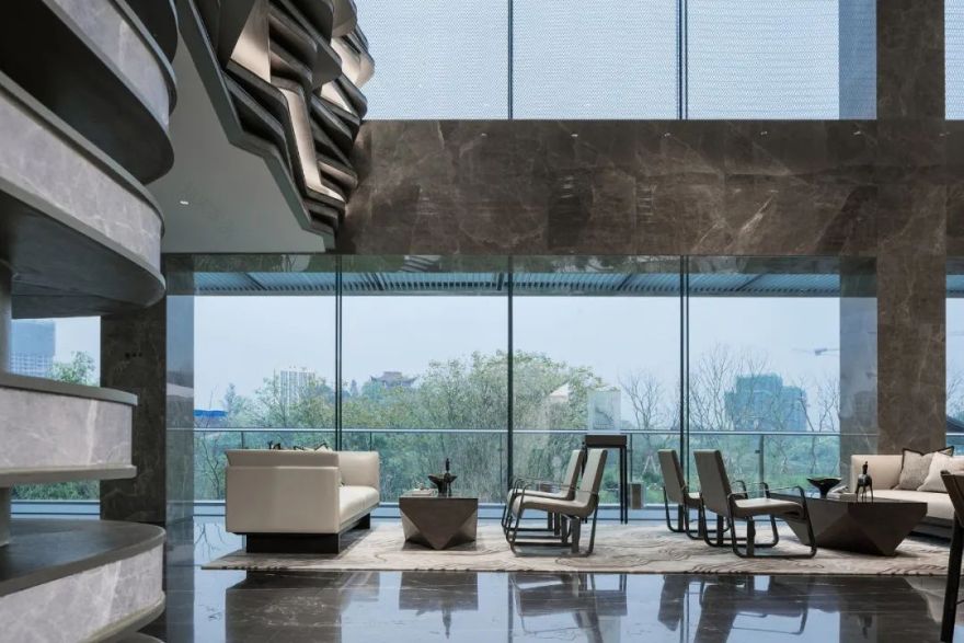 重庆融创文旅城曲水风和销售中心——山城江城,看山听雨-44