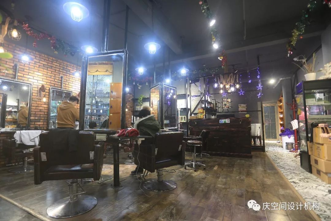 洛阳 LJ 烫染潮店,黑铁工业风的设计魅力-22