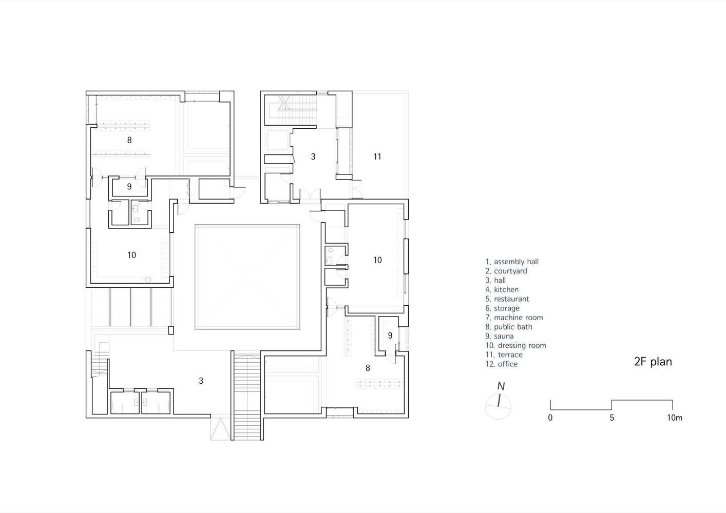 岛居社区中心 | “水”中围出的公共空间-56