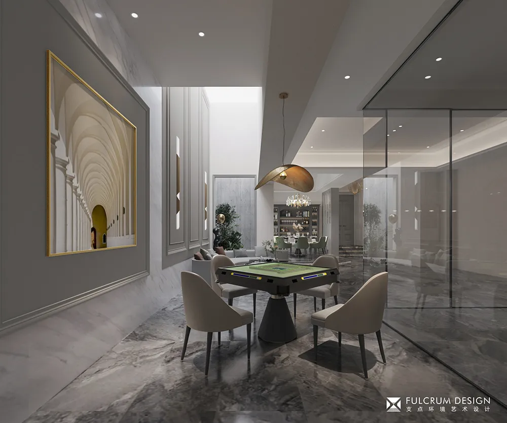 现代简约与美式风情的家居设计丨支点环境艺术设计-92